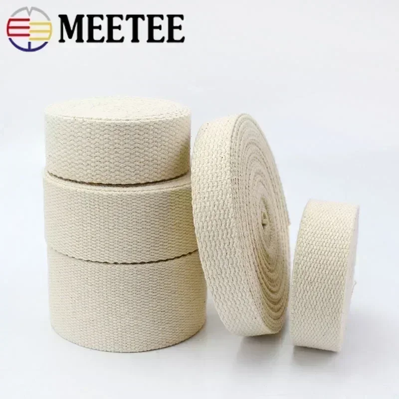 9Meters 20/25/30/38/50mm Polyester Cotton Webbings Band Bag Strap Webbing Ribbon Tapes DIY Backpack Belt Strapping Bias Binding