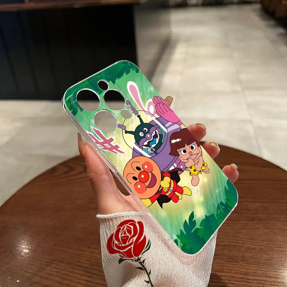 AnpanmanS JxPhone Case, Transparent, Mode, iPhone 16, ProMax, 15, 14Pro, 11, 12, 14 Pro, Max, Mini Plus, X Cover