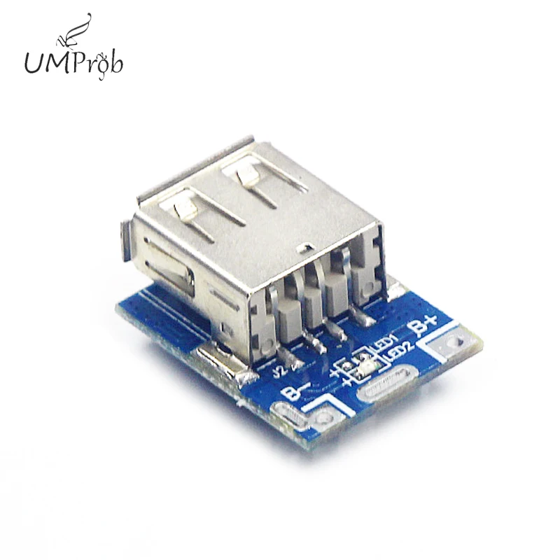 5V Boost Step Up Power Module Lithium LiPo Battery Charging Protection Board LED Display USB for DIY Charger 134N3P Program