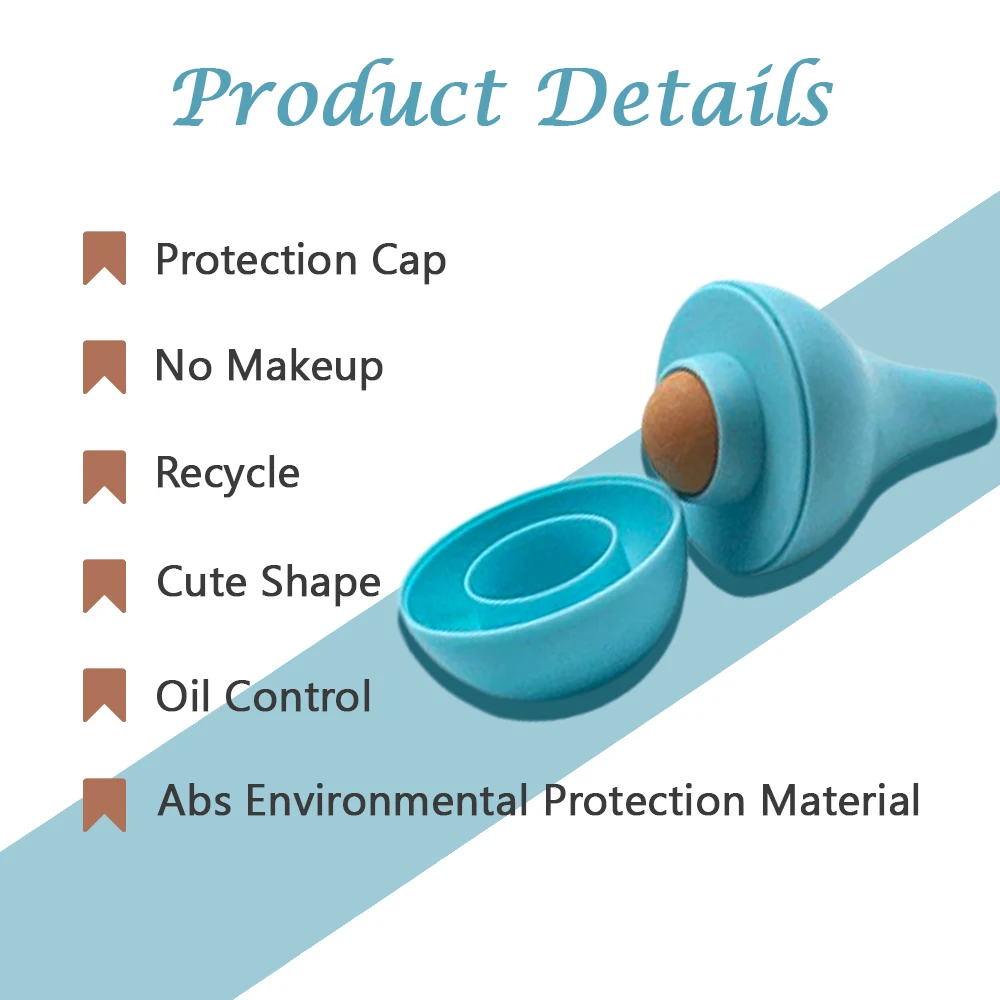 Oil Absorbing Volcano Roller Reusable Portable Oily Skin Control Face Skin Care Facial Cleaning Tool Oil Control Roller Stone