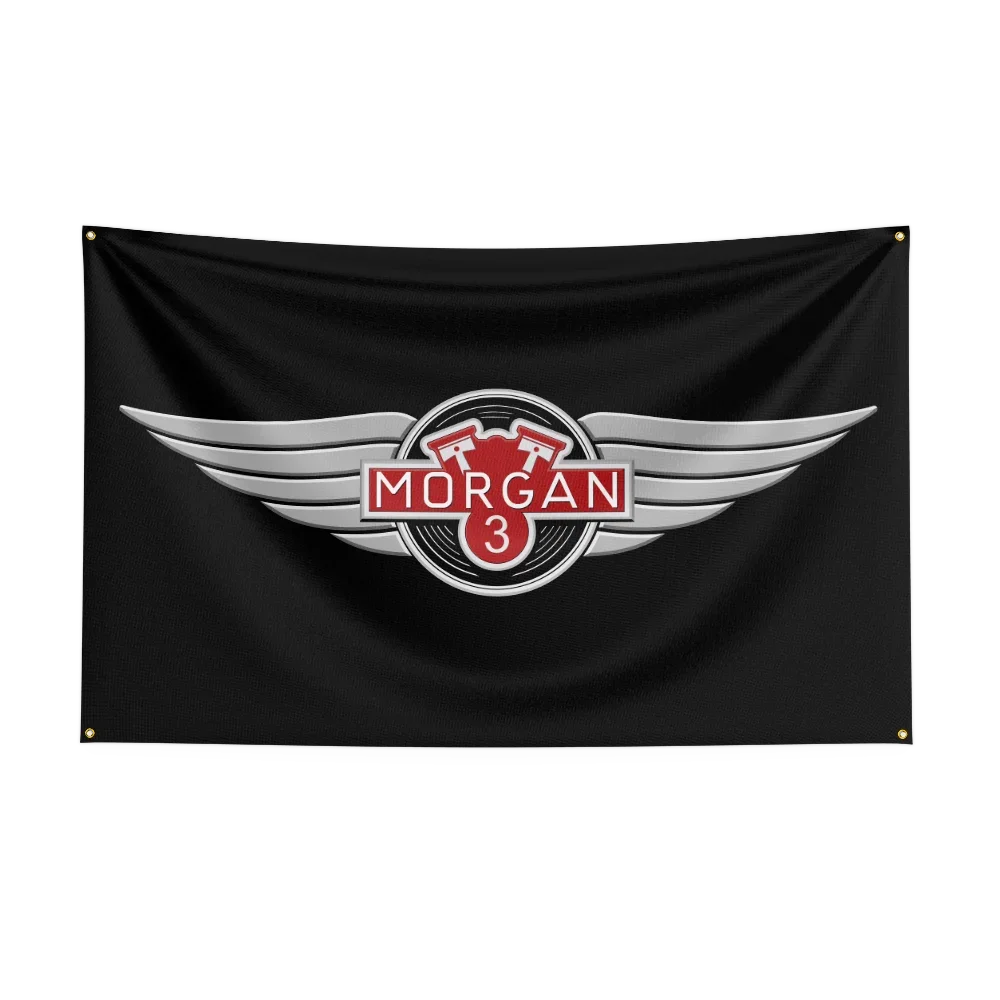 90*150CM Morgans Car Motor Racing Flag Banner Polyester Printed Garage or Bedroom Living Room Decoration