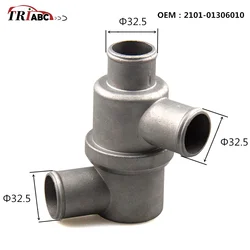 2101-1306010 TS001E7 4006279 Coolant Thermostat Housing For Lada 110 111 112 Niva 1600 1700 Nova Kombi 2104 2105 2107 Aluminum