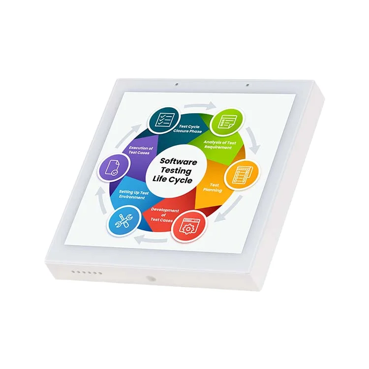 Portworld YC-SM41P White 4inch  Home Automation Mini Switch Wall Control Monitor 4 Inch Custom Linux Display Tablet