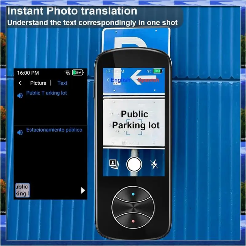 AS59 -Language Translator Device No Wifi Needed, Instant Two Way Language Translator With 137+ Languages Easy To Use