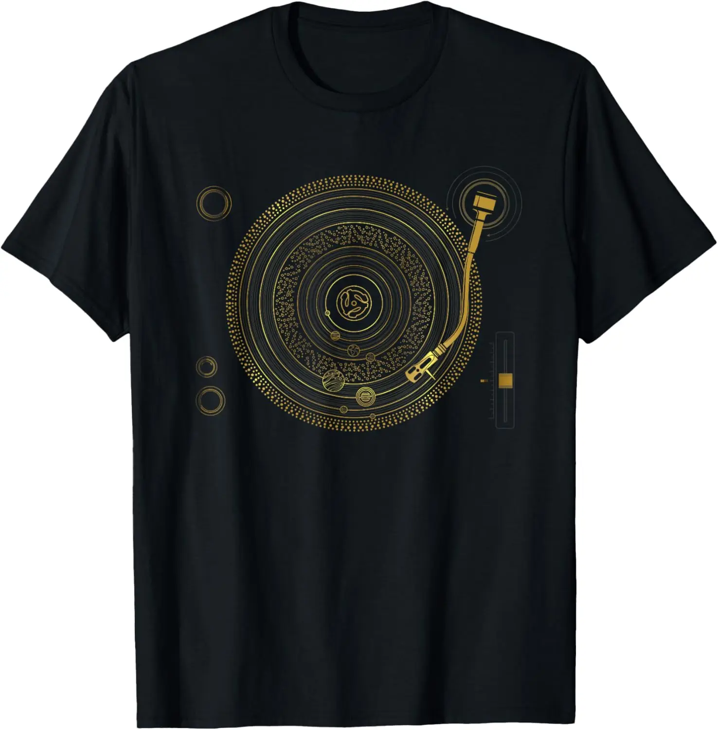 

Fashion style - Space DJ graphic - Solar System Turntable EDM T-Shirt