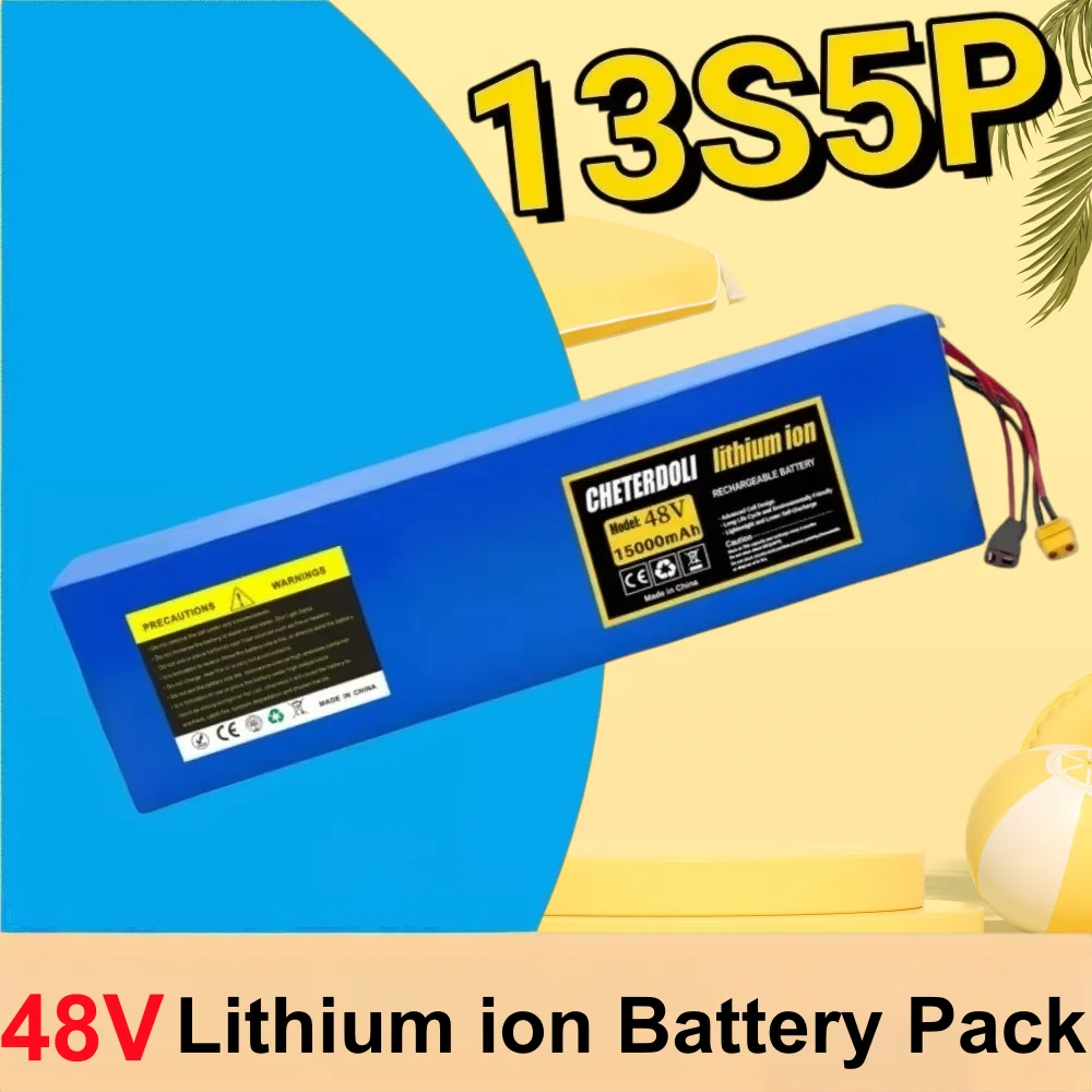 13S5P 48V 15Ah 18650 Lithium ion Battery Pack High Capacity 15000mah For Kugoo X1 JOYOR F5S+/G5/GS5/X5S/Y5S Scoote.