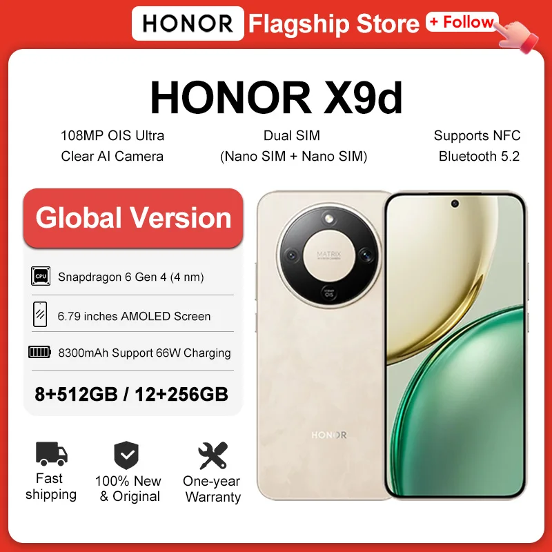 Global Version HONOR X9d 5G Smartphone 6.79