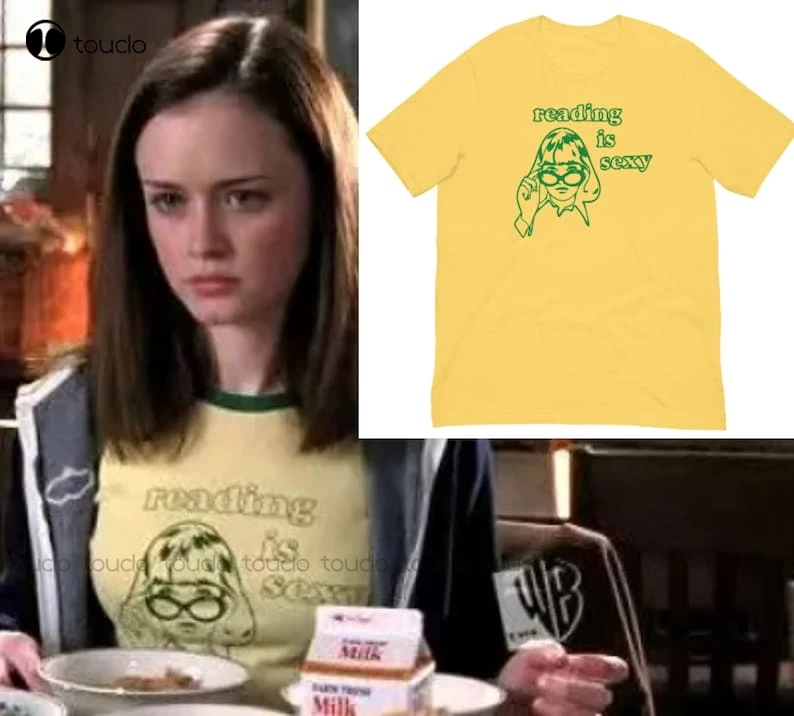 Reading Is Sexy T-Shirt Rory Gilmore (Alexis Bledel) On Gilmore Girls Custom Aldult Teen Unisex Digital Printing Tee Shirts