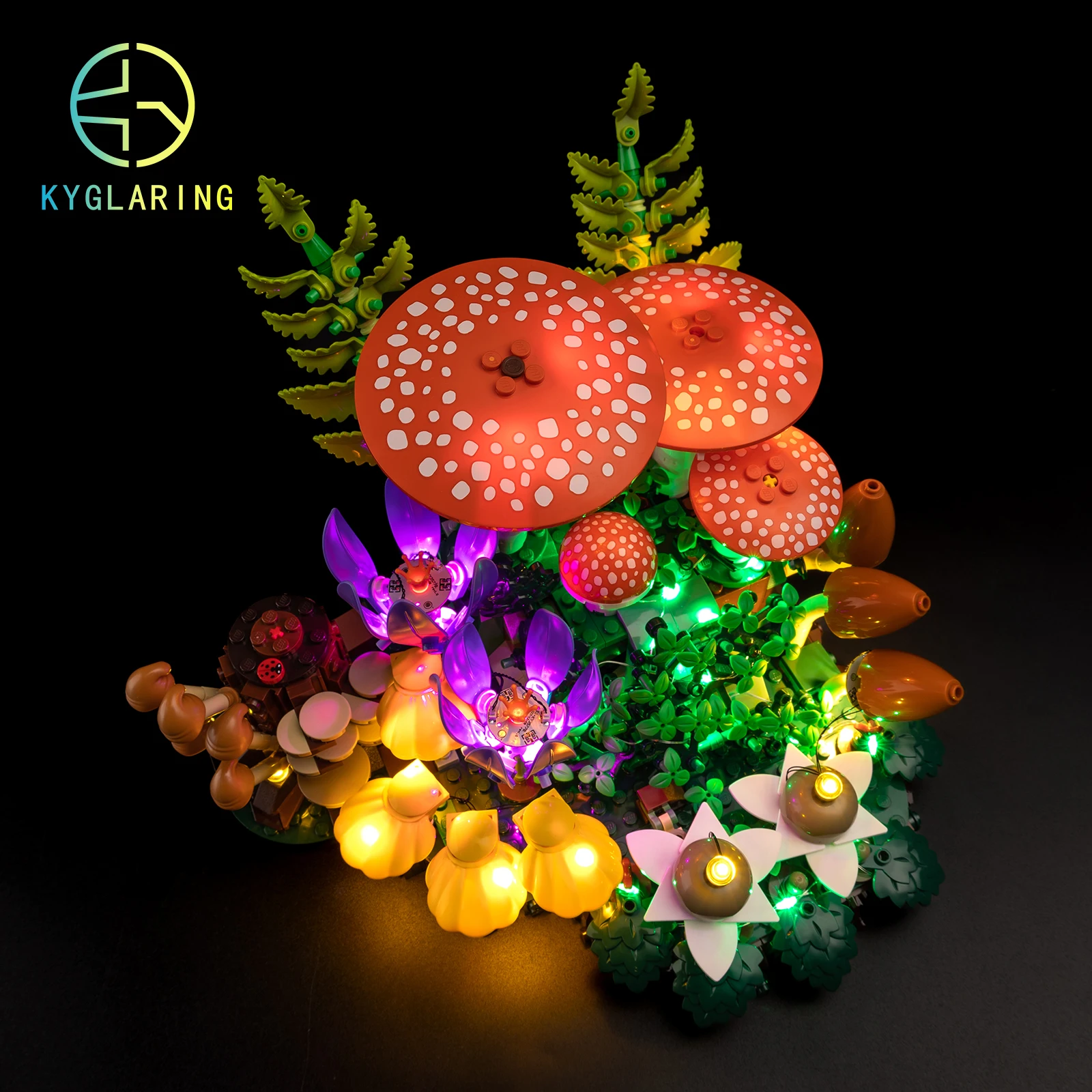 Kyglaring Led Lighting Set Diy Toys for Lego Woodland Mushrooms 11505 Building Blocks (No Model)