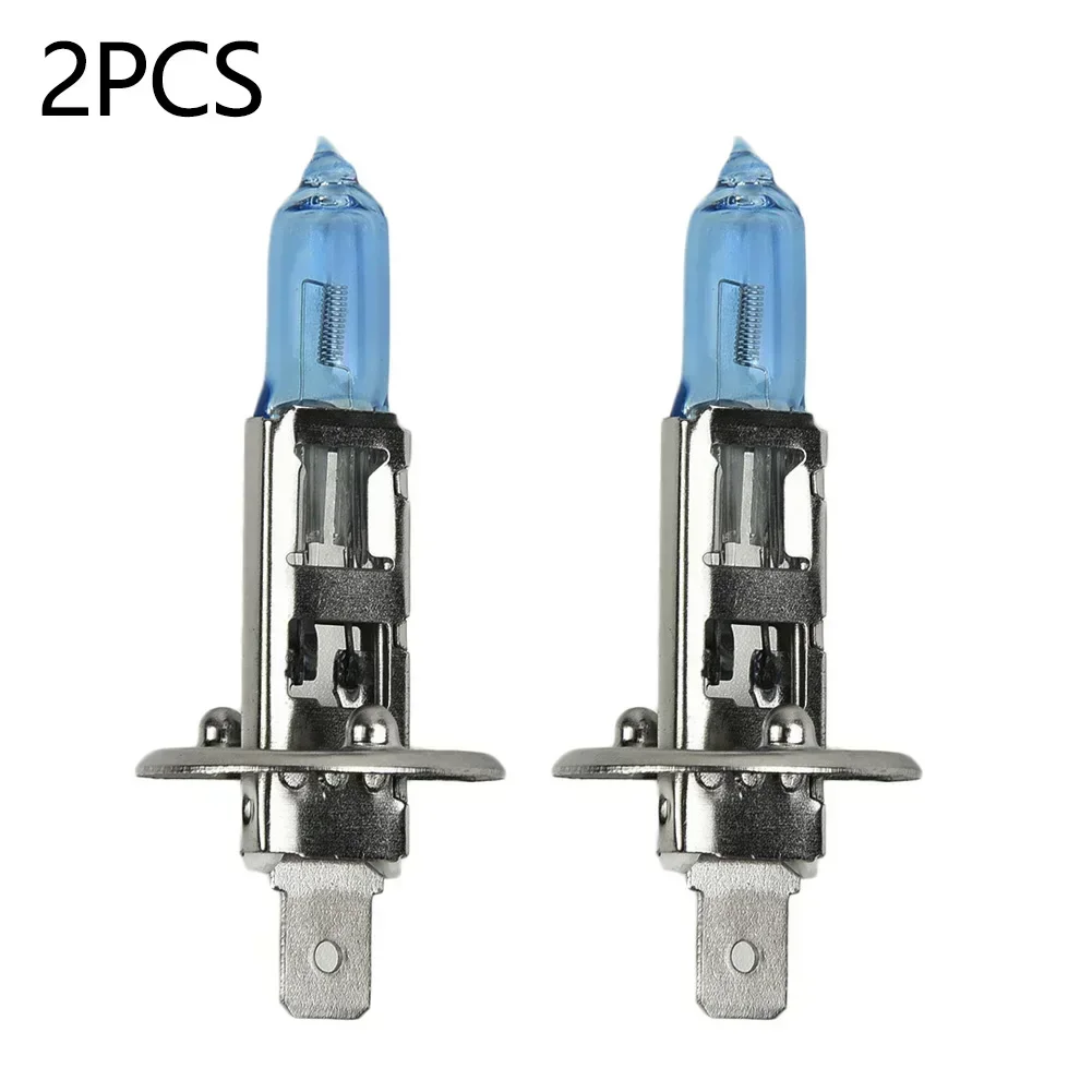 

2pcs H1 Car Lamps 12V 100W Headlights White 6000k Led Lamp Halogen Bulbs Super Bright Lights Lighting Auto Parts Accessories