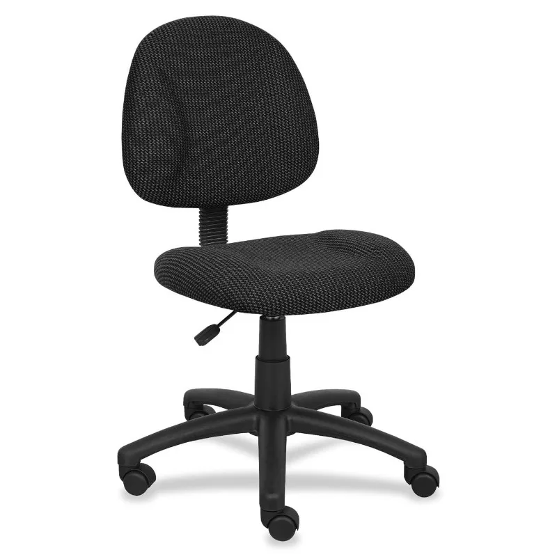 Basics Adjustable Office Task Chair without Arms, Black