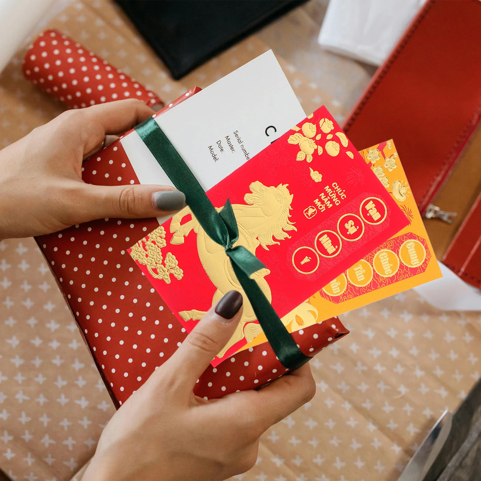 48Pcs 2026 Year of The Horse Red Envelopes Vietnamese New Year Lucky Money Pockets Spring Festival Hong Bao Red Money Packets