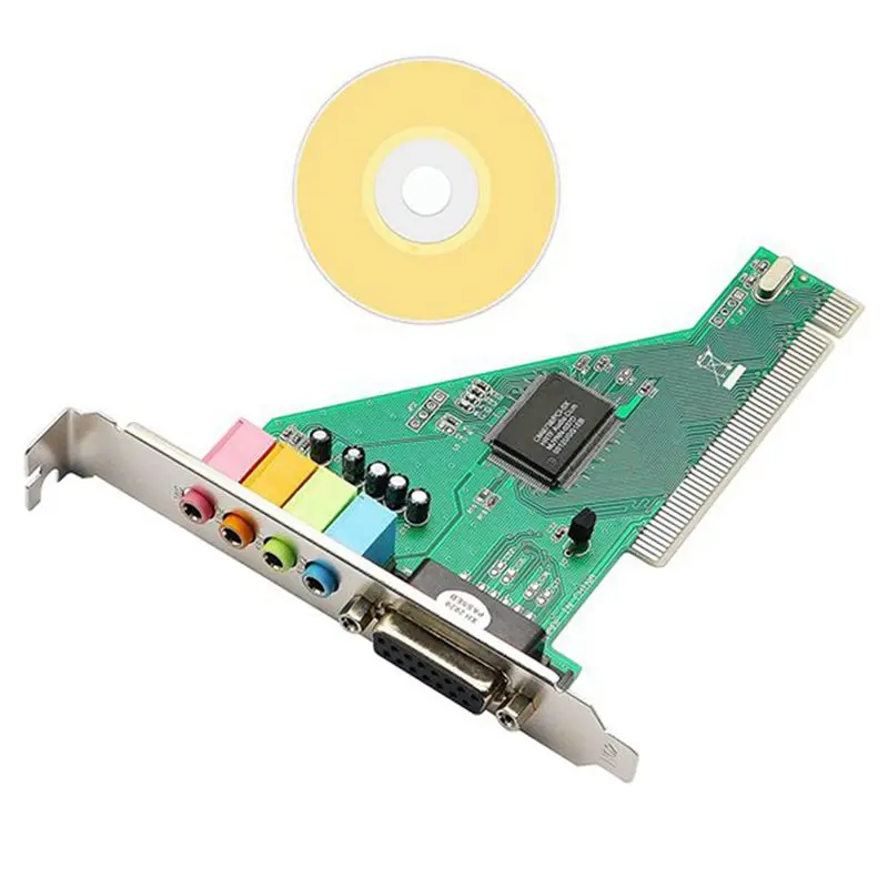 Classic-3X PCI Sound Card 4.1 Channel Computer Desktop Built-In Sound Card Internal Audio Card Stereo Surround CMI8738