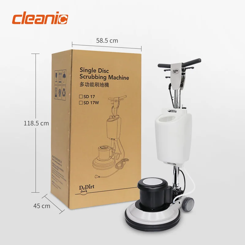단일 디스크 스크러빙 바닥 타일 카펫 세척기 전기 수동 산업용 하드 플로어 스크러버 기계