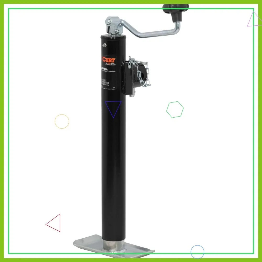 

Поворотный домкрат для прицепа емкостью 5000 фунтов с вертикальным ходом 15 дюймов, приварное крепление для труб для надежной установки