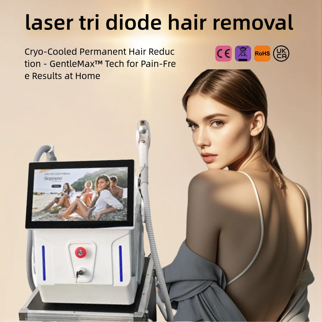 

2026 Soprano 2-in-1 Painless Laser Machine 4000W Titanium Ice Platinum Diode 755/808/1064nm 4 Wavelengths for Hair Removal