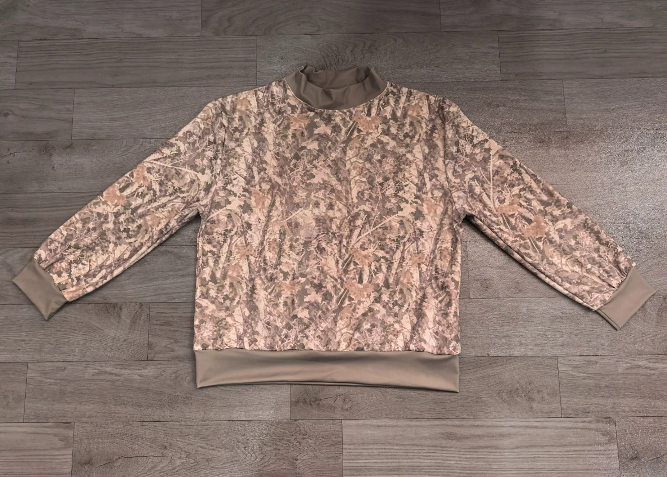 Wholesale Long Sleeves Adult Women Camo Print Shirt Yoga Active Pullover Leaves Clothing