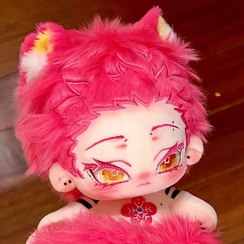 20cm Stuffed Anime Kimetsu No Yaiba Demon Slayer Hakuji Akaza Monster Figure Plush Dress Up Cotton Doll Cosplay Toys Kids Gift