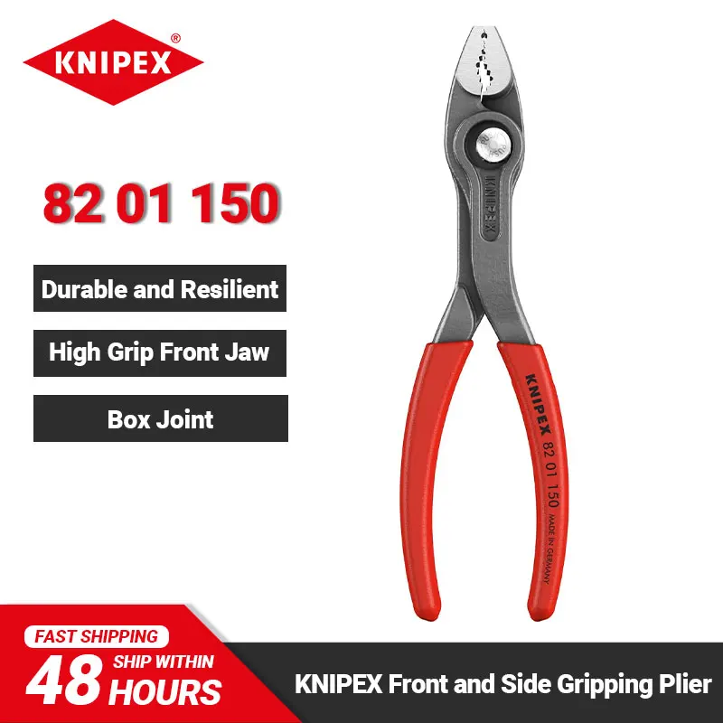 KNIPEX 82 01 150 TwinGrip Front and Side Gripping Plier with Push Button Adjustment 150mm Multifunctional Water Pump Pliers