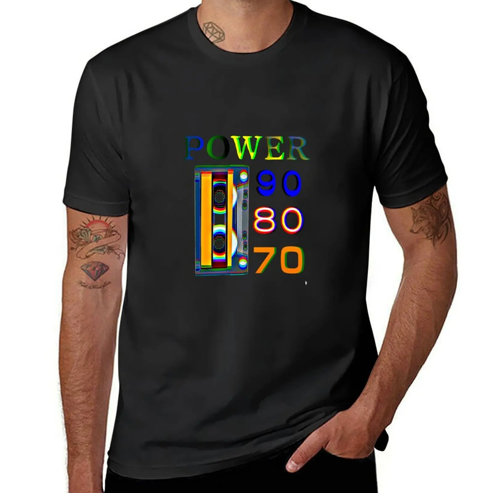 Retro cassette, 70 80 90s T-Shirt plain summer clothes workout shirts for men