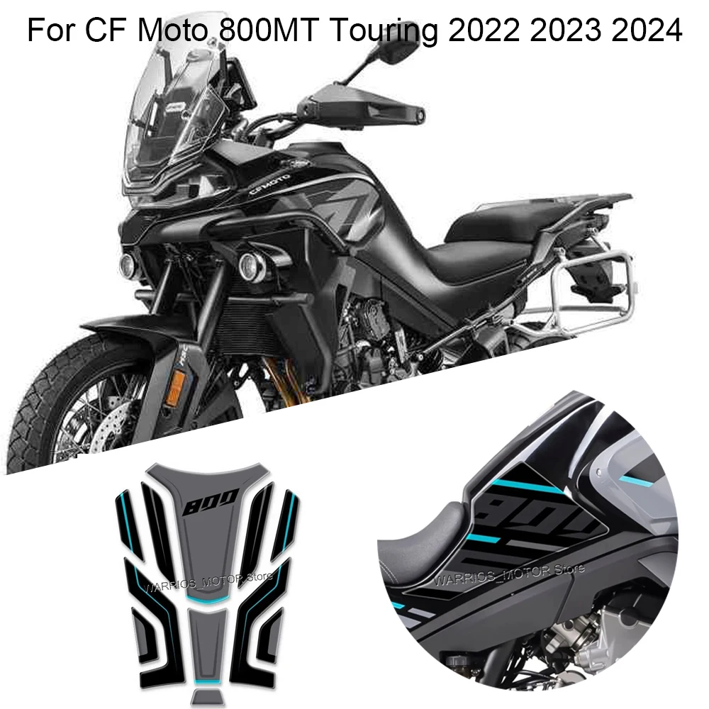 

For CF Moto 800MT Touring 2022 2023 2024 Motorcycle Accessories 3D Epoxy Resin Sticker Protection Kit