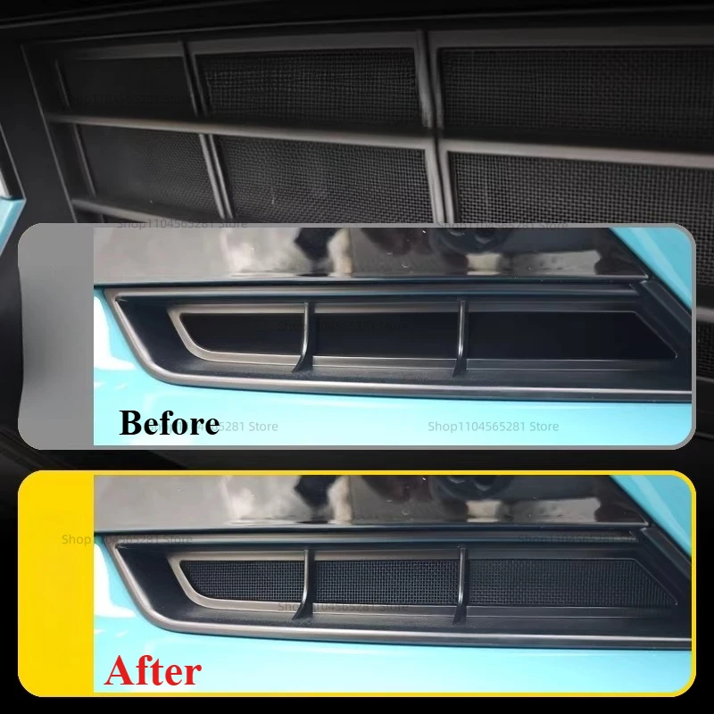 ‌For Lynk & Co Z20 Car Front Grill Protective Mesh Car Styling Insect Proof Pad Net Anti-Dust Guard Radiator Cover Grille Guard