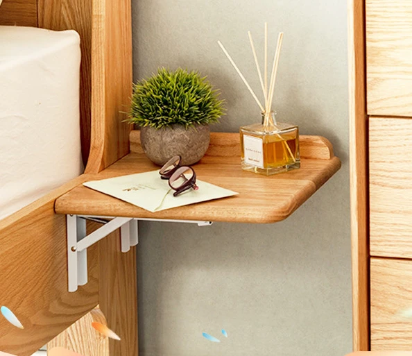 

All solid wood small table board, environmentally friendly pure oak shelf, only suitable for bedside thickness greater than 15mm
