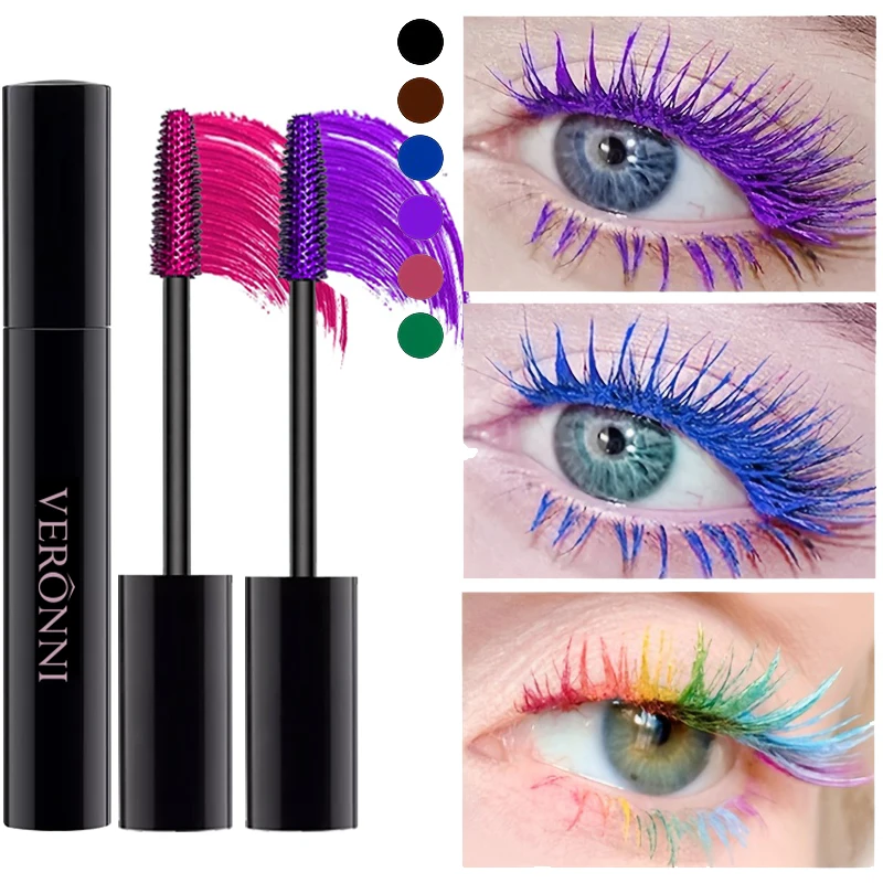 3D Mascara Lengthening Black Lash Eyelash Extension Eye Lashes Brush Beauty Makeup Long-wearing Gold Color Mascara