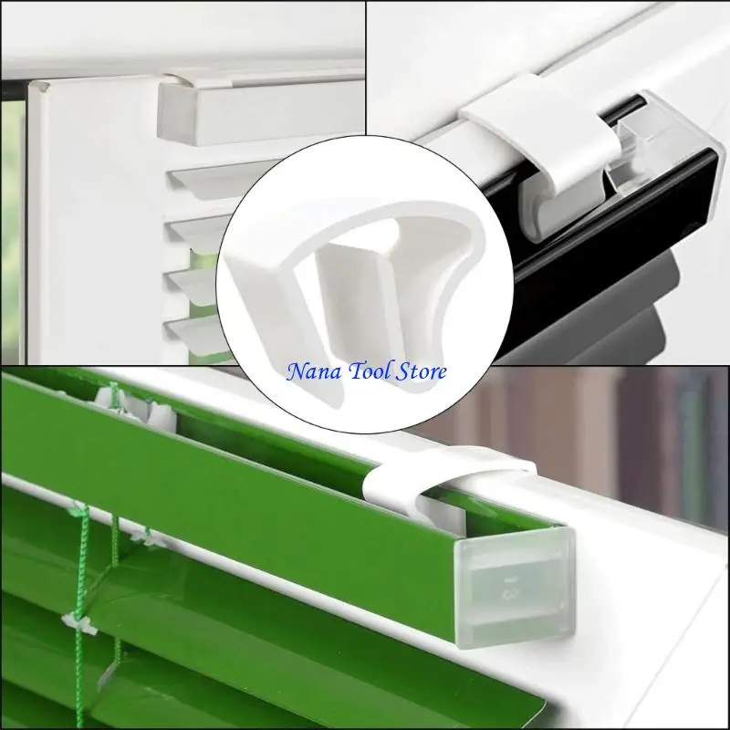 

31GJ Curtain Holdbacks Pinch Pleat Hooks Strong Plastic Curtain Fixing Hooks For Home Office Window Easy to Installation