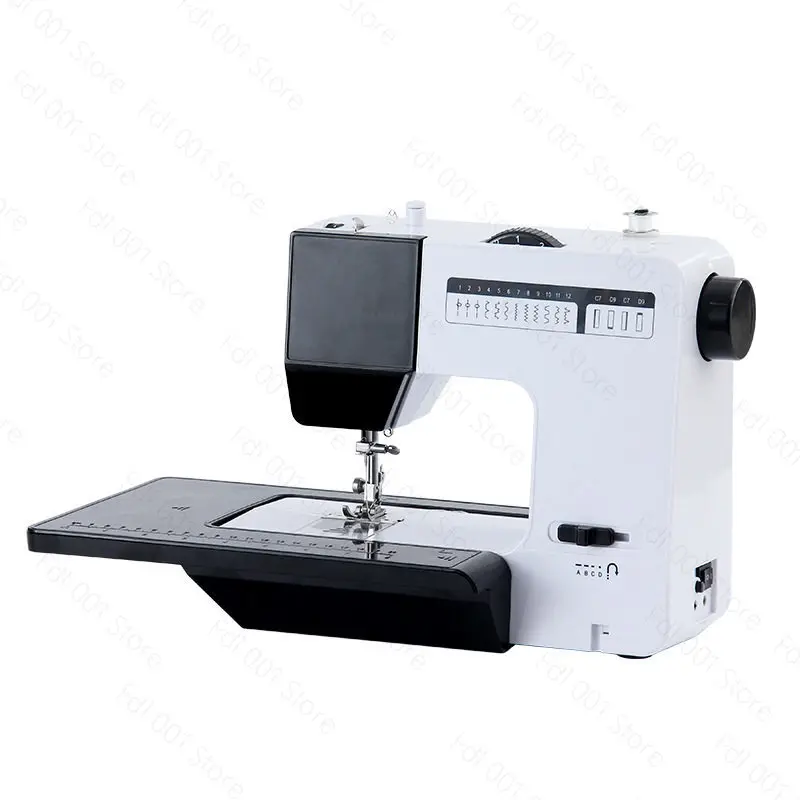 Double Needle Sewing Machine with Overlock Function Household Electric for Heavy Duty Fabric Home Use
