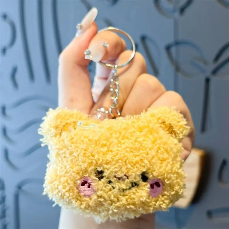 C9GB Butter Bear Keychain Keyring Cartoon Bear Backpack Pendant for Kids