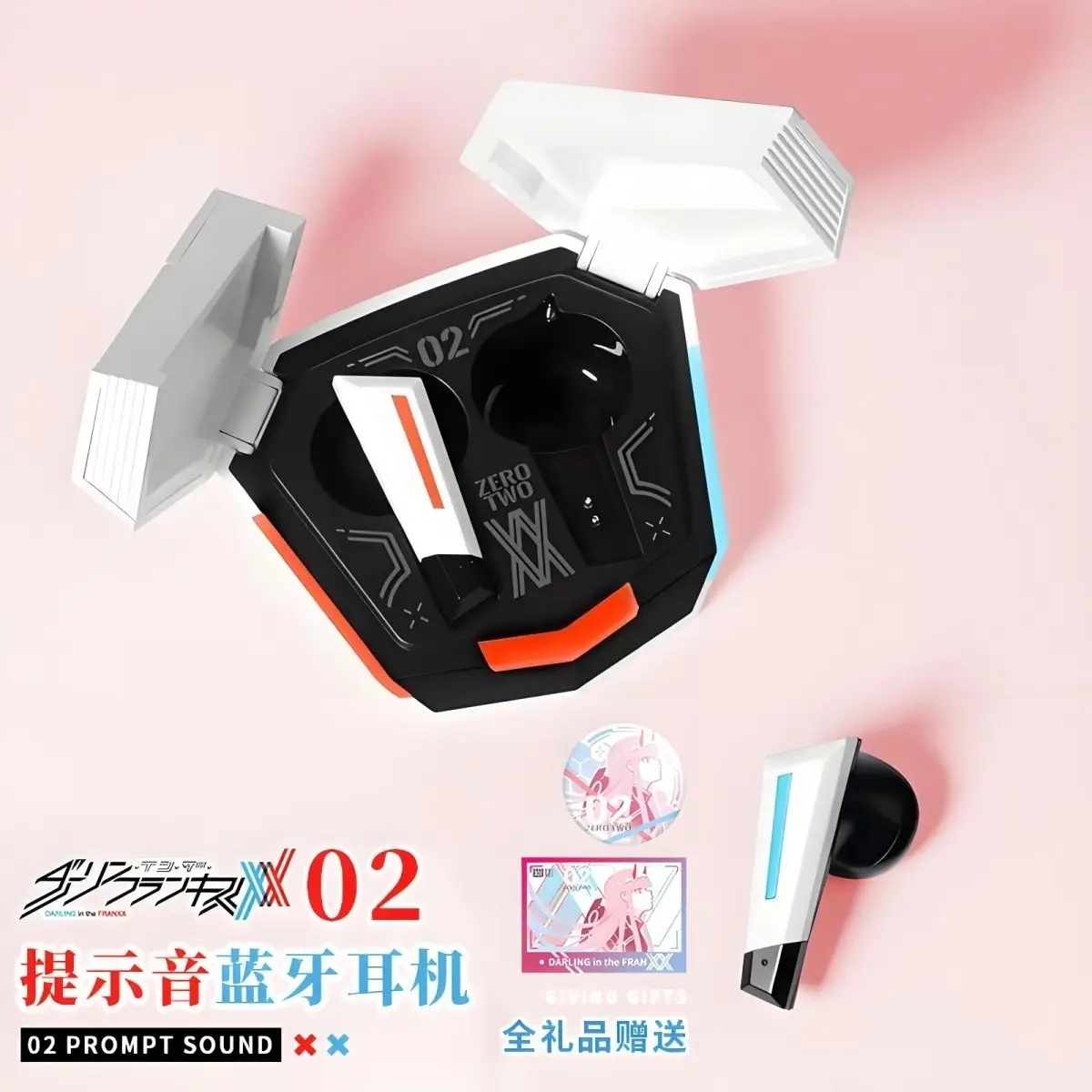 

DARLING in The FRANXX Наушники Аниме девушка Подарок HIFI Bluetooth 5.4 Гарнитура Косплей Наушники с активным шумоподавлением TWS Гарнитура