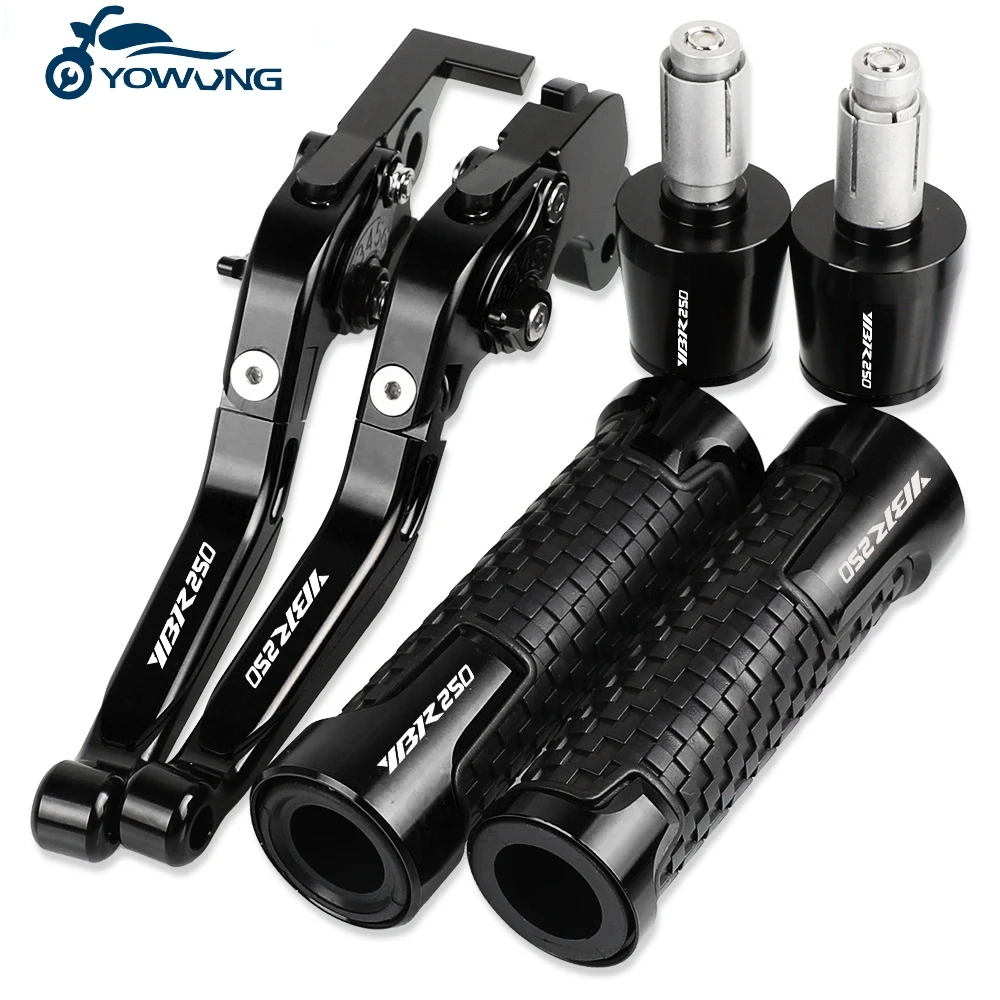 

YBR 250 Motorcycle Brake Clutch Levers Handlebar Hand Grips ends For YAMAHA YBR 250 2005 2006 2007 2008 2009 2010 2011 2012-2014