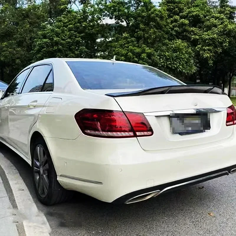 For 2010-2017 Mercedes benz E Class W207 C207 E200 E250 E300 E350 4 Door Carbon Rear Trunk Lid Car Spoiler Wings R Style Tuning