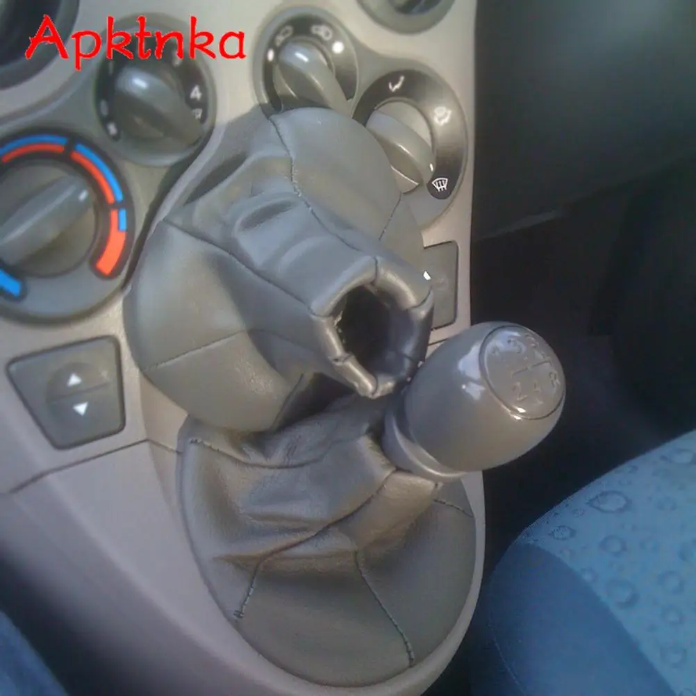 APKTNKA Pu Leather Car Gear Shift Collar Gaiter Gaitor Boot Dust Cover For Fiat 500 500c 2007-2013 /Panda 2003-2012