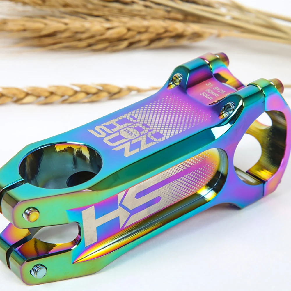 Tanke Rainbow 567 PROHONSUN CNC Aluminum Alloy MTB Bike Stem Super Light 31.8*28.6mm Mountain/Road Bike Handlebar Holder