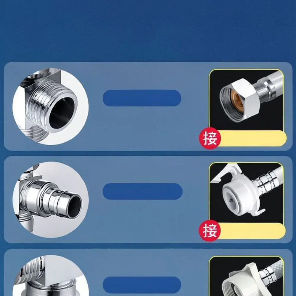 Thickened Three Way Water Splitter For Washing Machine Kitchen Bathroom Faucet Connector Adjustable Plumbing Adapter