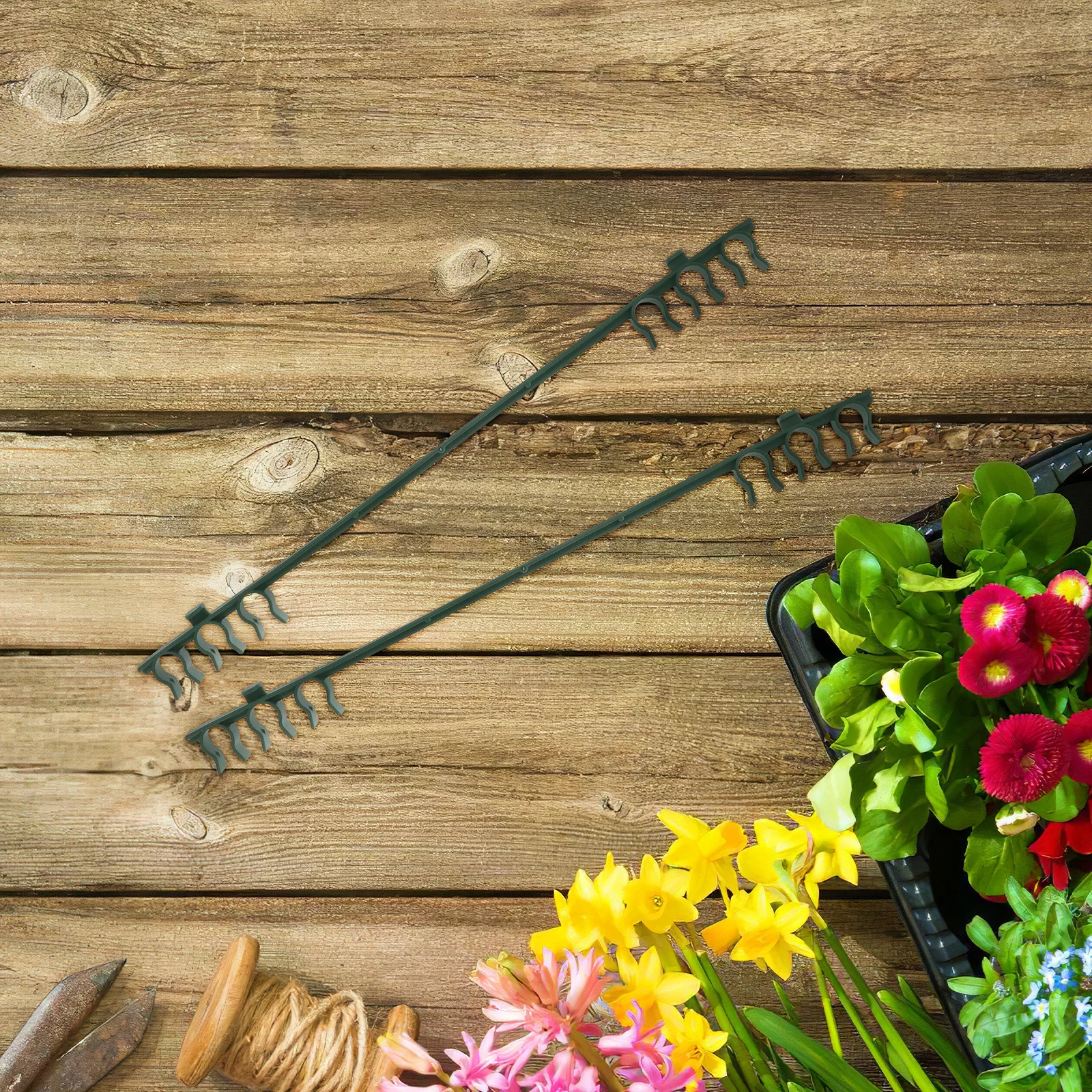 

20Pcs Garden Buildings Tube Clips Durable Plastic Connectors for Climbing Racks Trellis Greenhouse Frame Support Gardening