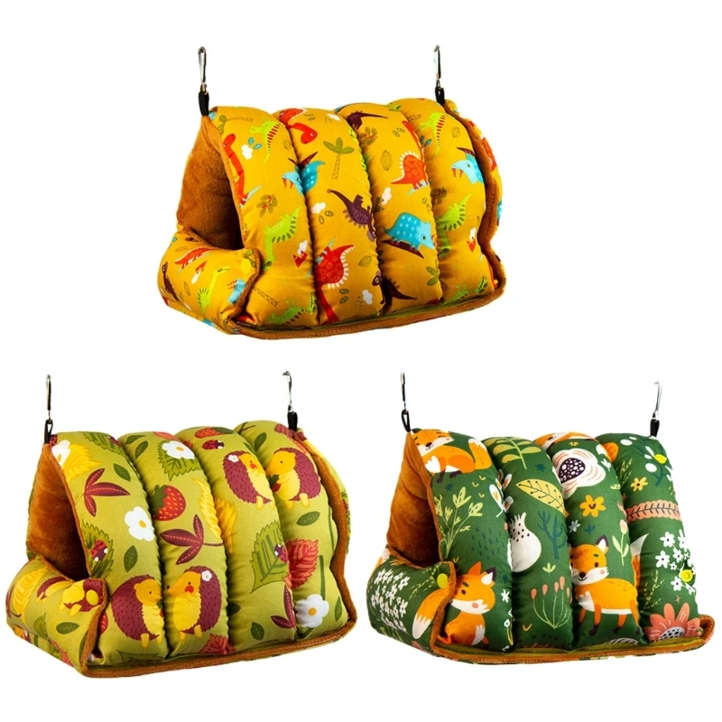 

Fashion Pet Bird Parrot Cages Windproof Hammock Tent Bed Hanging Cave