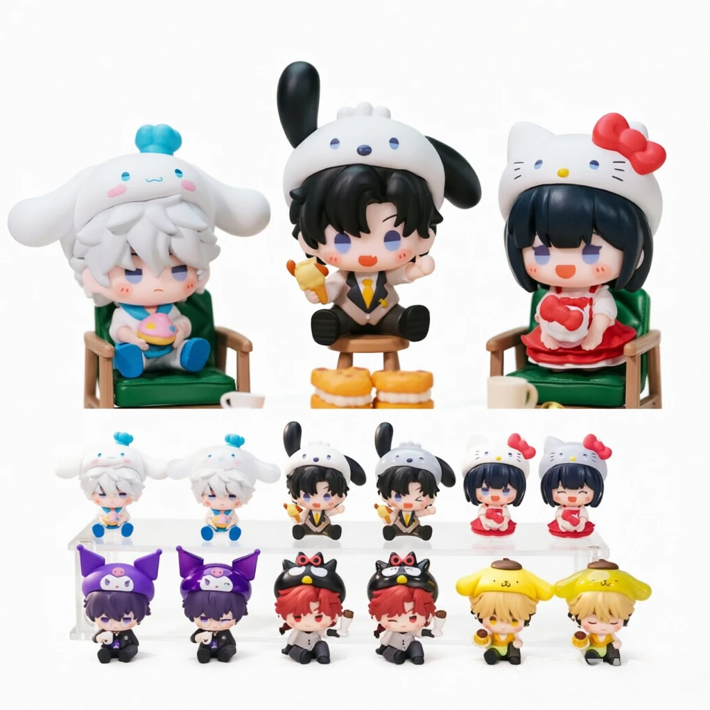 Official Link Click Sanrio Sweet Time Mini Figurine Blind Box Cheng Xiaoshi Pochacco Lu Guang Cinnamoroll Hello Kitty Anime Toy