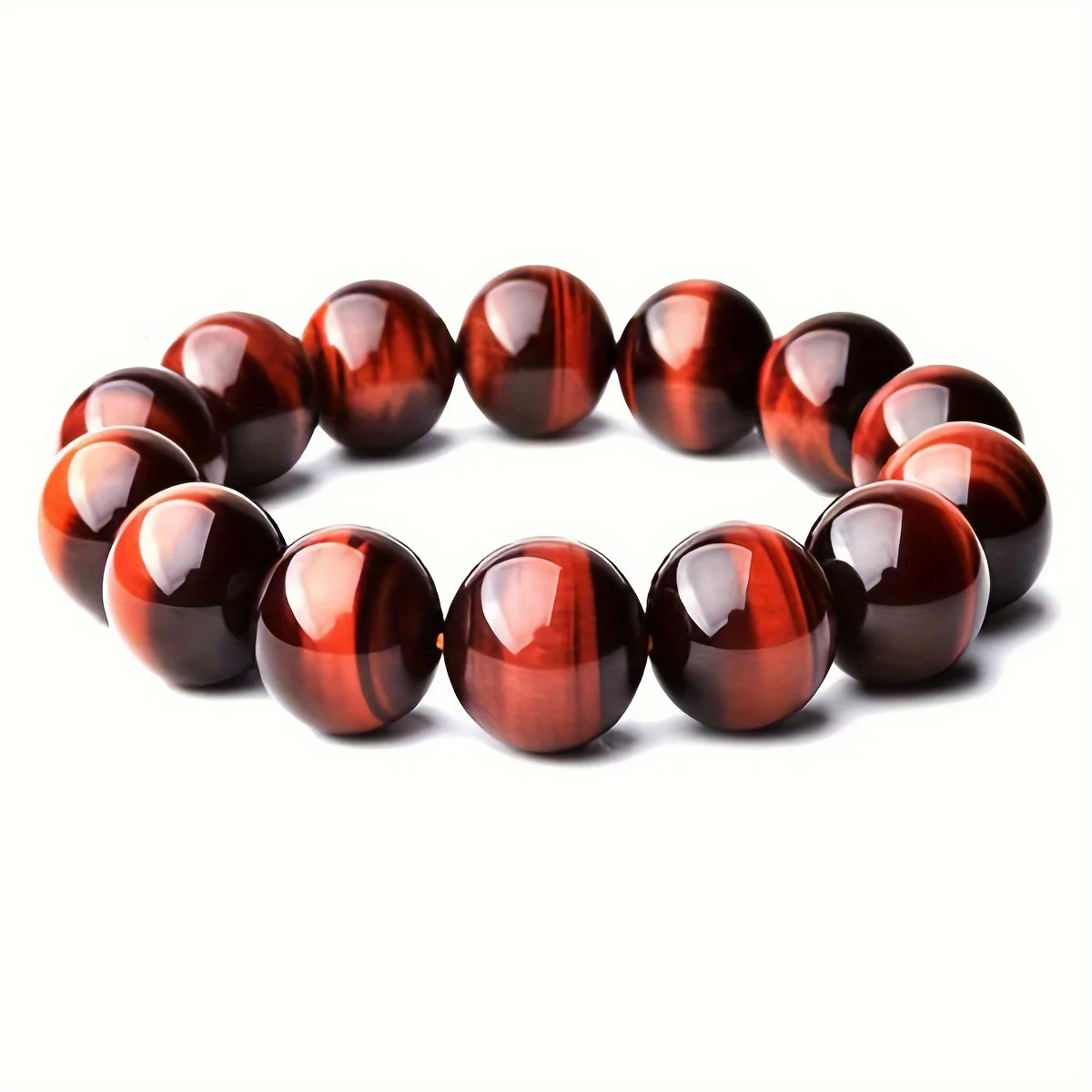 

6A Grade Natural Red Tiger'S Eye Bracelet, Unisex South African Tiger'S