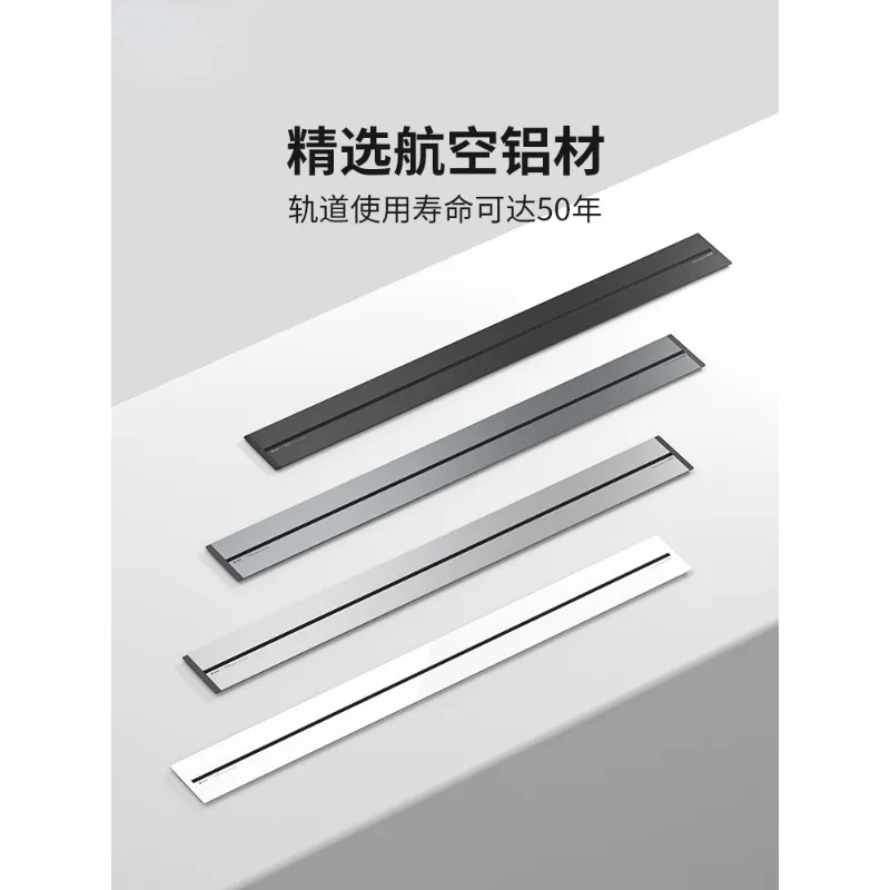 Youbik Q series embedded concealed track socket aluminum alloy patch panel for home office can be moved.