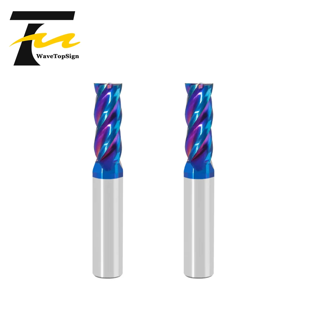 

HRC65 4 Flute Carbide End Mill Flat Nose Tungsten Steel CNC Milling Cutter for Steel