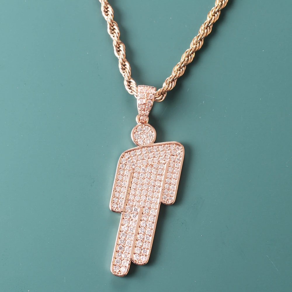 قلادة جديدة للنساء من الفولاذ المقاوم للصدأ قلادة قلادة بشرية لمحبي هدية مجوهرات الهيب هوب الشرير موضة كورية بالجملة