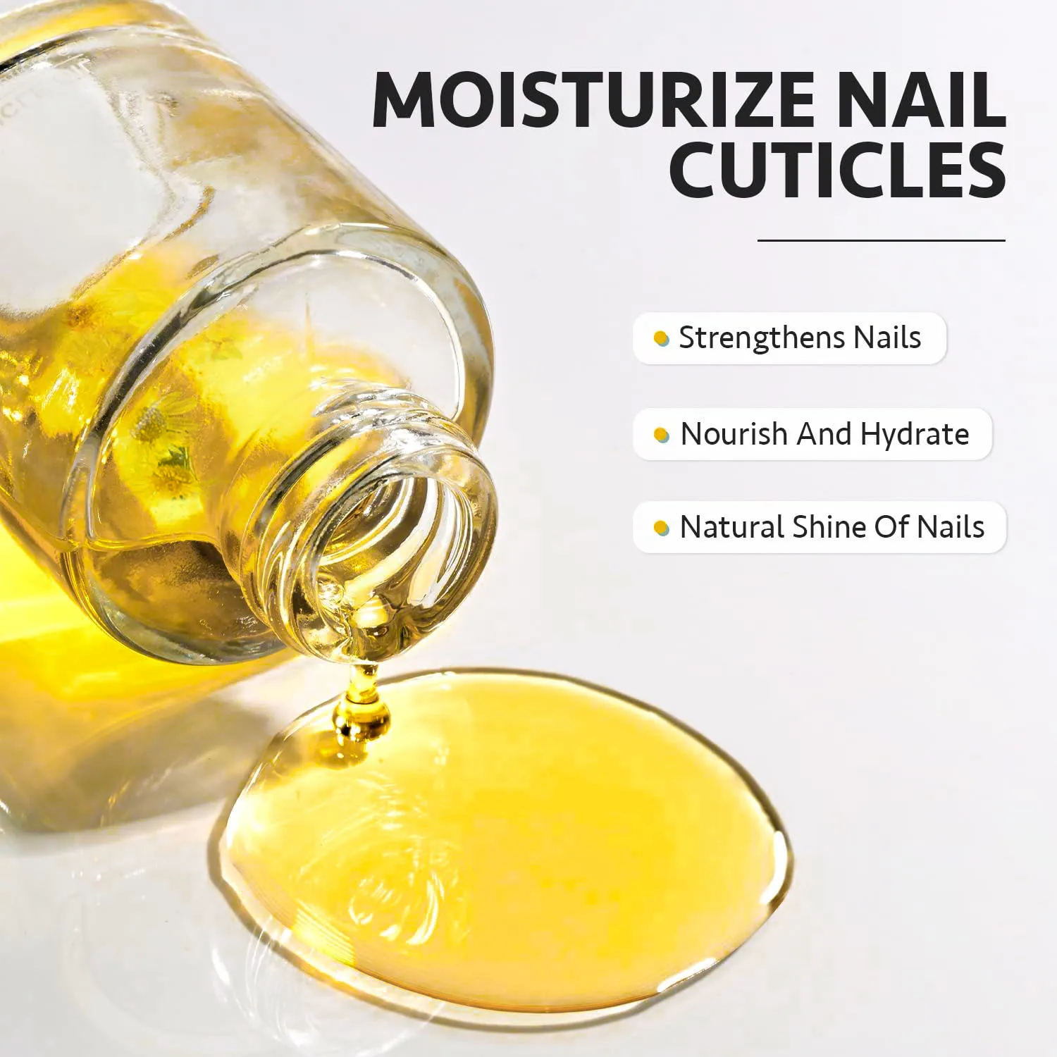 QAZIXU 12 مللي مزيل بشرة الأظافر ومجموعة زيت مغذي للبشرة الميتة للعناية بالأظافر أداة تنظيف البشرة