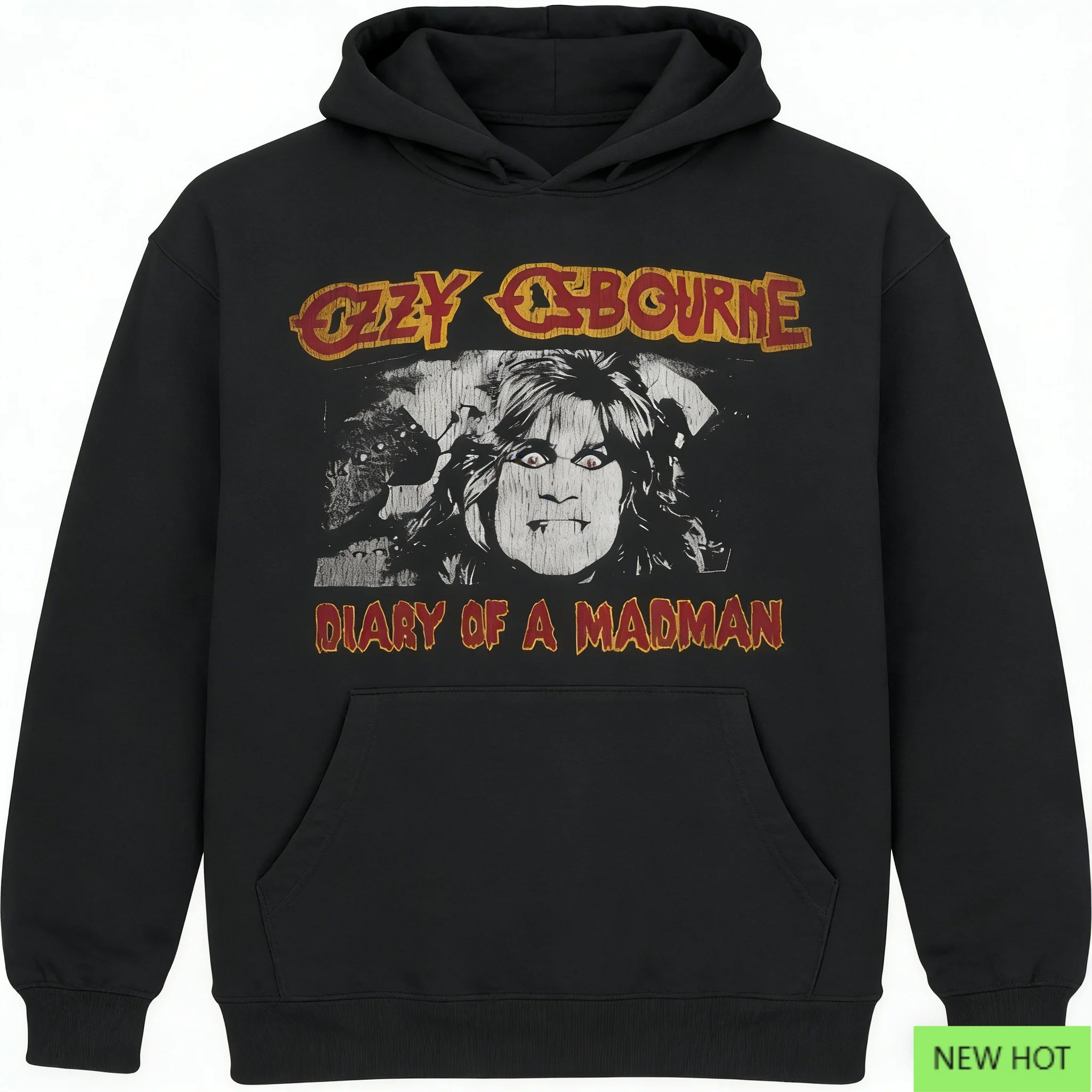 سترة بغطاء للرأس من Ozzy Diary، سويت شيرت معدني ثقيل، مثالي للمحبي الذين يحبون Dark Crazy & Heavy Metal Vibe #1