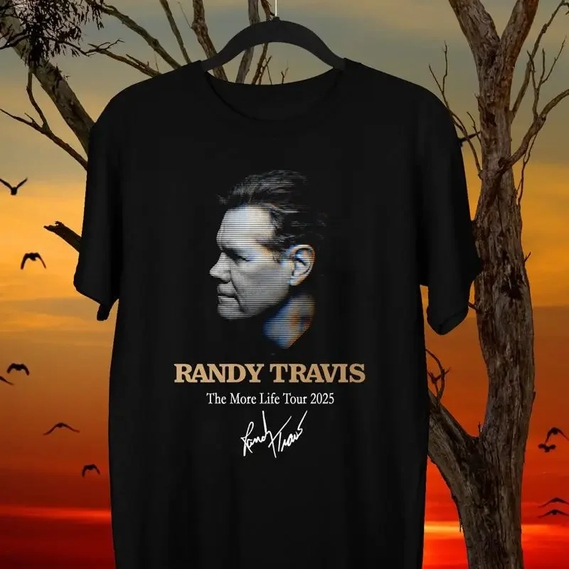 NEW Randy Travis The More Life Tour 2025 fan Black All Size T Shirt AR1265