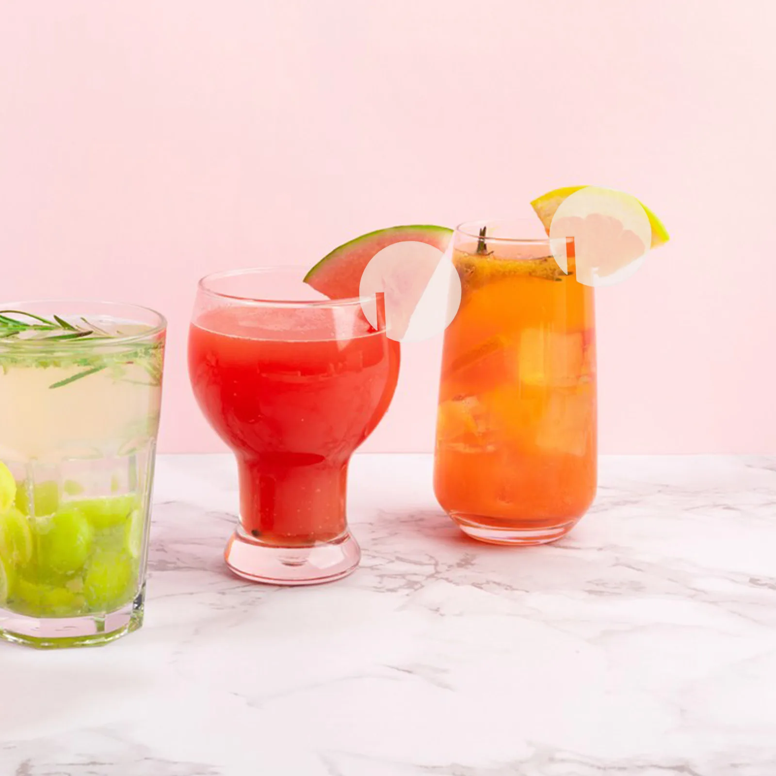 

60Pcs Acrylic Wine Cup Markers Drink Tags Round Shape Party Drink Markers Decorative Wine Glass Charm for Weddings Parties