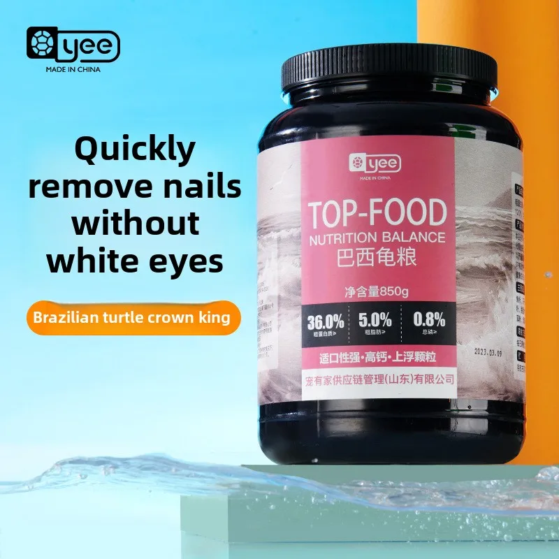 Paletas YEE de 1,5/3/5 mm, deslizador de orejas rojas y comida para tortugas con llamas, bolitas flotantes con camarones secos para césped acuático y tortugas de bebé