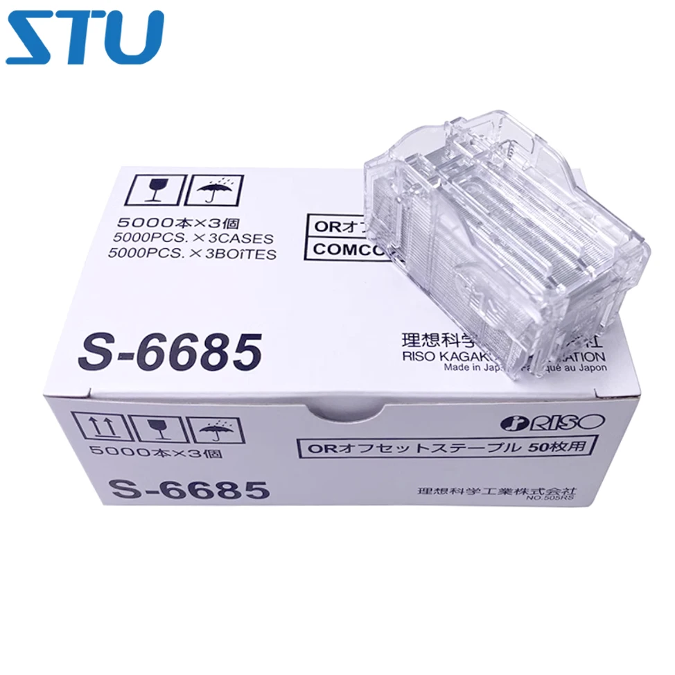 S-6685 Original Staples for Riso HC100 Staple Cartridge 1 Box of 3